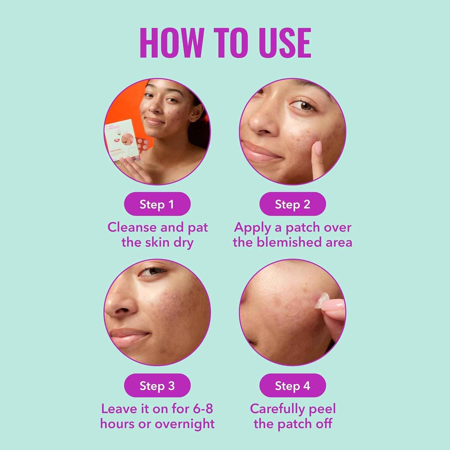 Good Molecules Pimple Patches for Face, Ultra-Thin Hydrocolloid Acne & Zit Patches, Invisible Under Makeup, Clinically Tested Acne Spot Treatment
