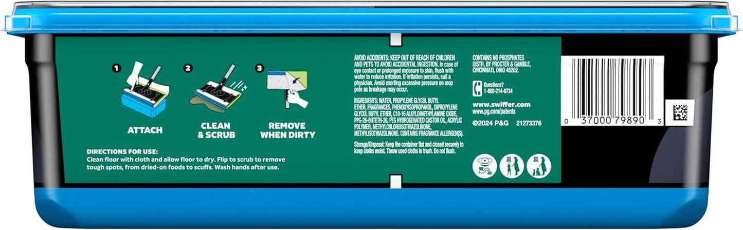 Swiffer Heavy Duty Mop Wet Multi-Surface Cloth Refills for Floor Mopping and Cleaning, Pet with Febreze Odor Defense, 20 count
