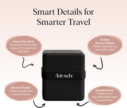 Kitsch_2-Compartment_Travel_Soap_Case_–_Bar_Soap_Holder_&_Organizer,_Travel_Case_for_Bars_–_TSA-Approved_–_Lightweight,_Durable,_Leak-Proof,_Made_from_Recycled_Plastic_–_Black