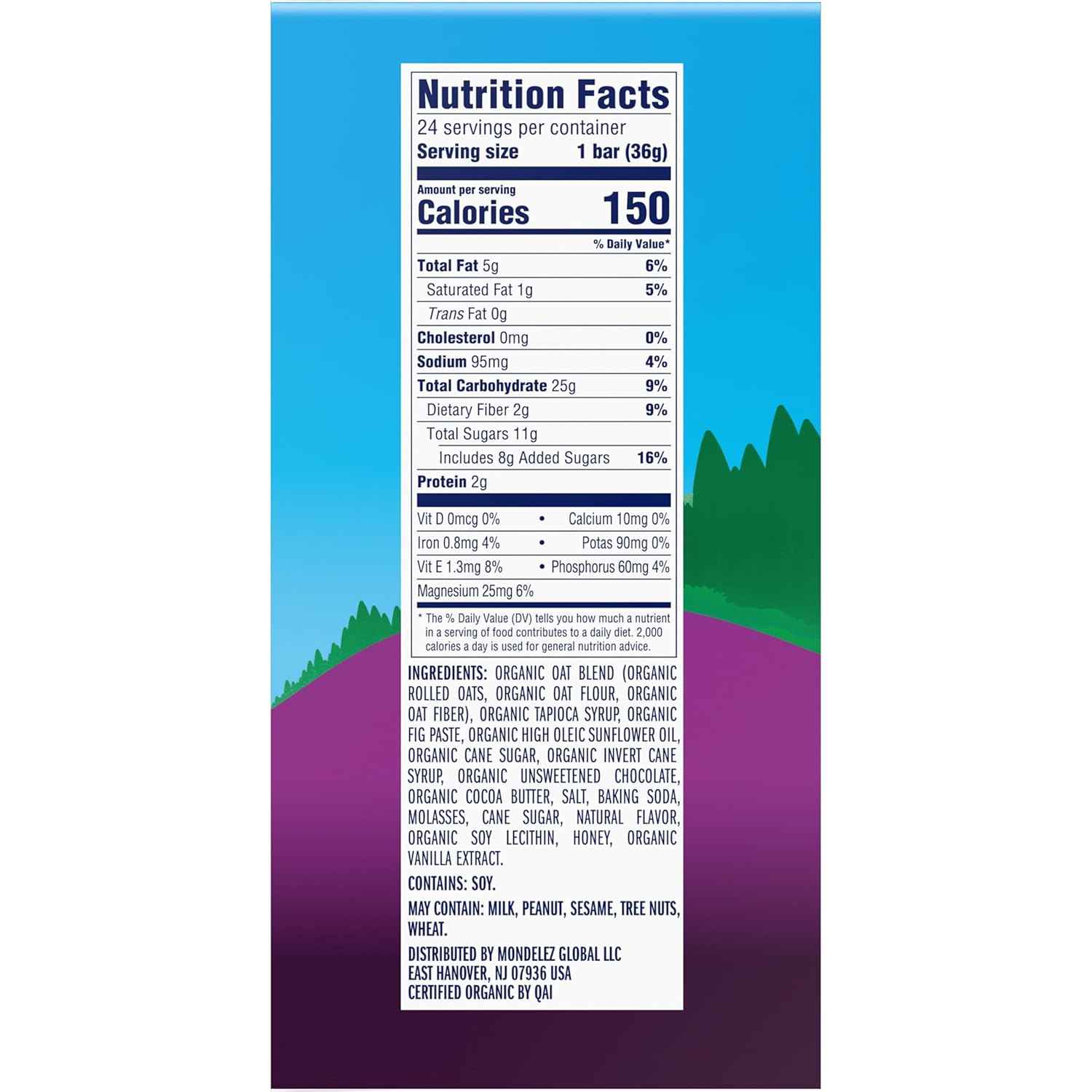 Zbar - Chocolate Chip - Soft-Baked Energy Snack Bars - Non-GMO - 12g Whole Grains - USDA Organic Granola Bars (24 Pack)