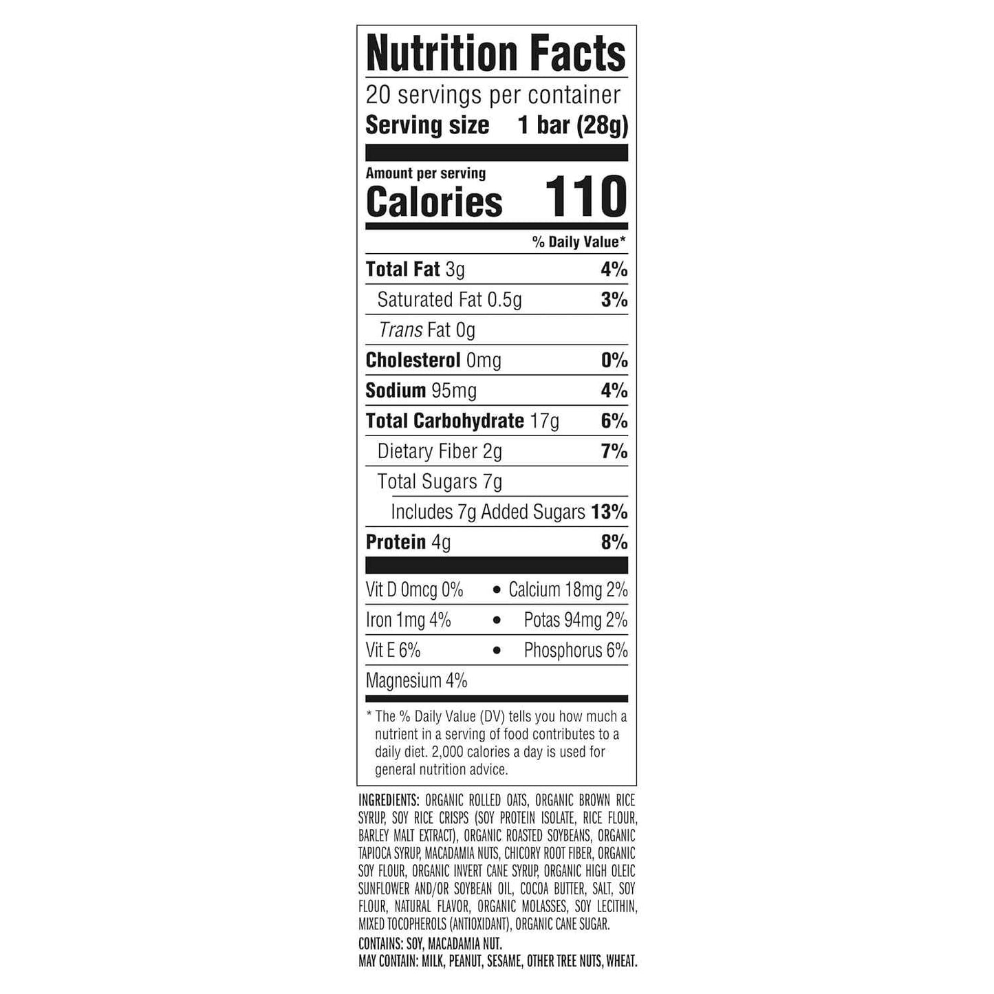CLIF BAR Minis - White Chocolate Macadamia Nut Flavor - Made with Organic Oats - 4g Protein - Non-GMO - Plant Based - Snack-Size Energy Bars - 0.99 oz