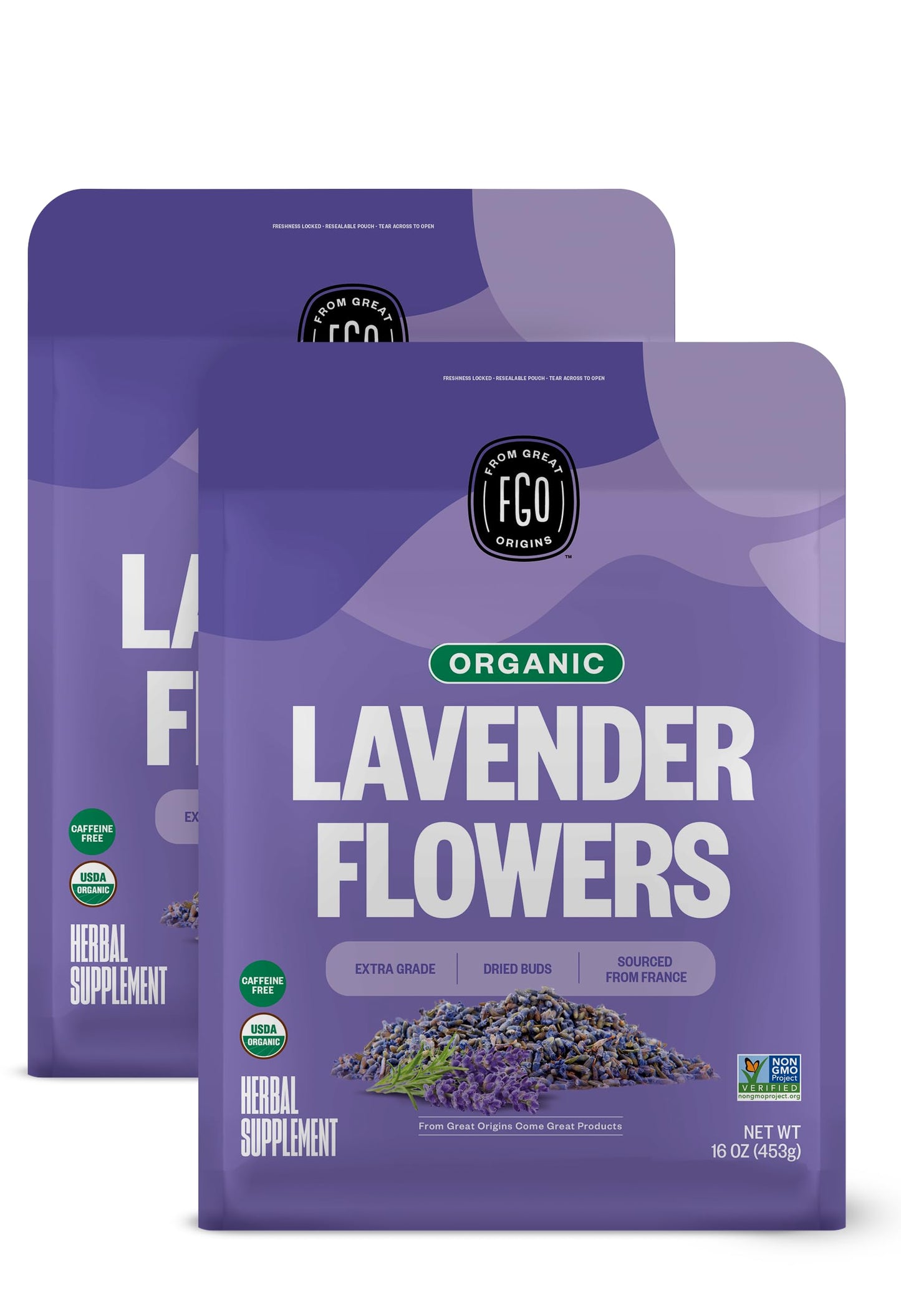 Lavender Flowers - 16 Ounce (Pack of 2)