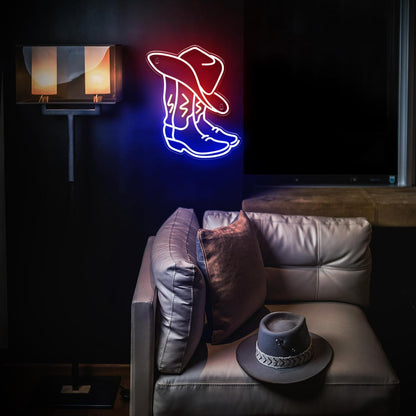Kavaas_Cowboy_Boot_Neon_Sign,_Neon_Cowboy_Hat_Sign_for_Wall_Decor_|_Western_Neon_Sign_for_Bedroom,_Bar,_Office,_Man_Cave_-_Best_Gifts_for_Rodeo_Enthusiast,_Birthday,_Christmas