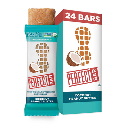 Perfect Bar Protein Bars, Gluten Free, Made with Organic Honey, Cookie Dough Texture, Refrigerated