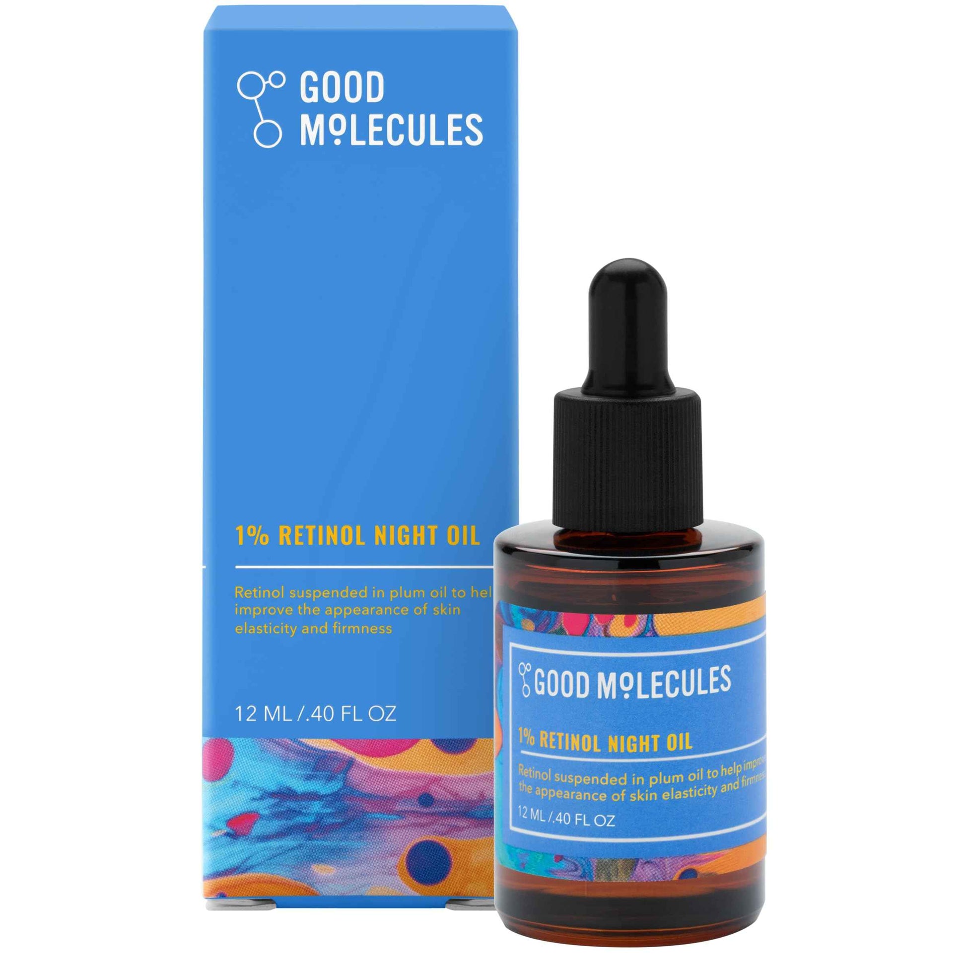 Good Molecules 1% Retinol Night Oil - Retinol and Rosehip Face Oil Formula for Look of Fine Lines & Wrinkles, Anti-Aging, Skin Firming, and Moisturizing - Skin Care for Face