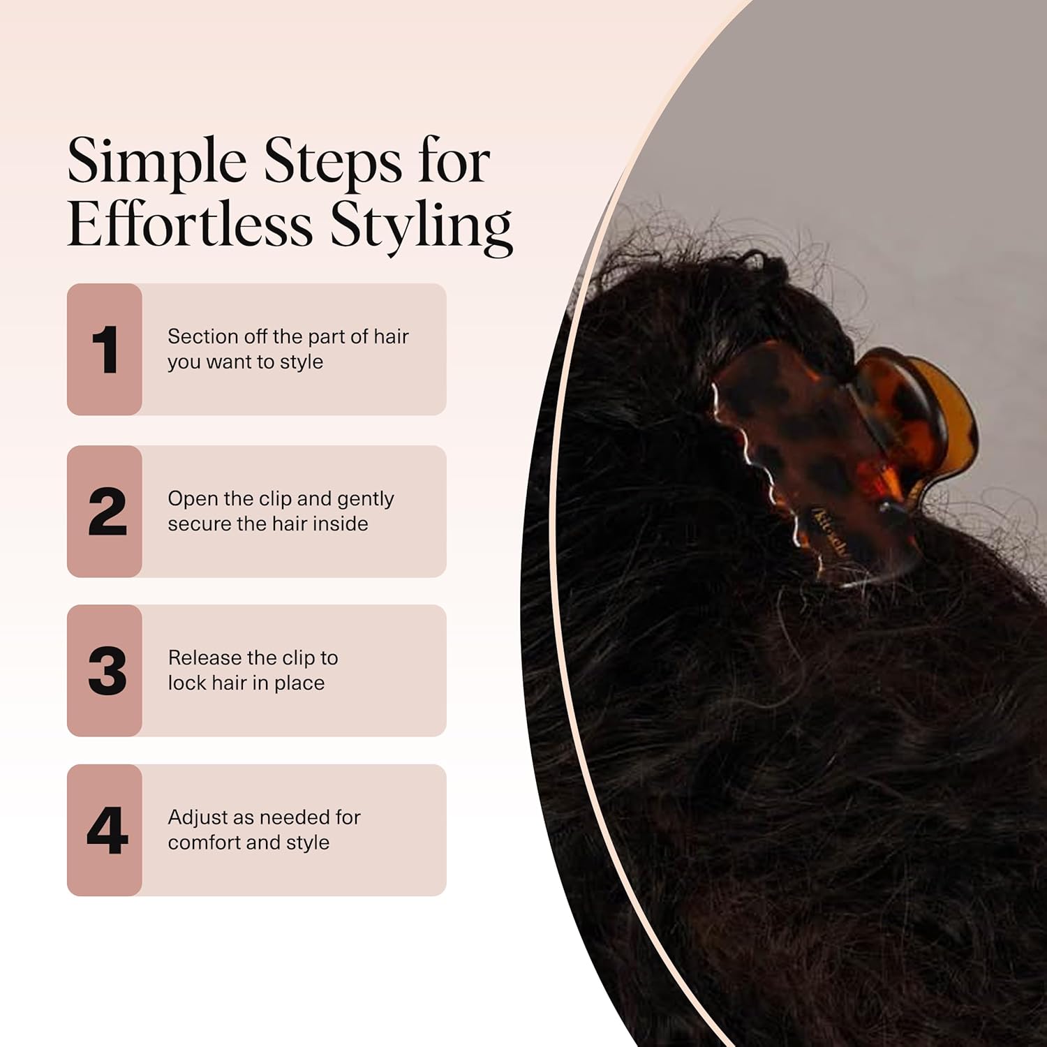 Kitsch_Medium_Claw_Clips_for_Women_-_Strong_Hold_&_Stylish_Glossy_Puffy_Design_Hair_Accessories_|_Half-Up_or_Full_Updos_|_Ideal_Gifts_for_Women_-_2pc_Set,_Black_&_Tort
