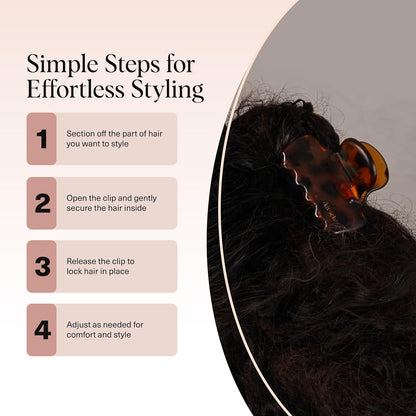 Kitsch_Medium_Claw_Clips_for_Women_-_Strong_Hold_&_Stylish_Glossy_Puffy_Design_Hair_Accessories_|_Half-Up_or_Full_Updos_|_Ideal_Gifts_for_Women_-_2pc_Set,_Black_&_Tort