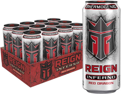 Reign Inferno, Thermogenic Fuel, Fitness and Performance Drink, 16 Fl Oz (Pack of 12)