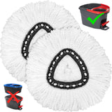 Mop Heads Replacement for O-Ceda Easy Wrin Spin Mop, Microfiber Spin Mop Refills, Easy Cleaning Mop Head Replacement