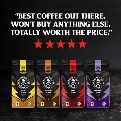 Death Wish Coffee, Organic and Fair Trade Whole Bean Coffee