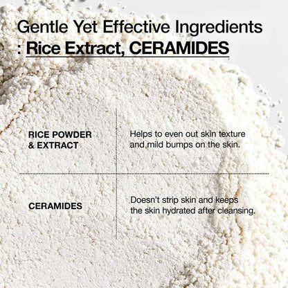 ANUA Rice Enzyme Brightening Cleansing Powder, Exfoliating Powder-to-Foam Cleanser, Smooth Texture & Clarity, Hydrating & Gentle Formula, Korean Skincare,1.41 fl.oz
