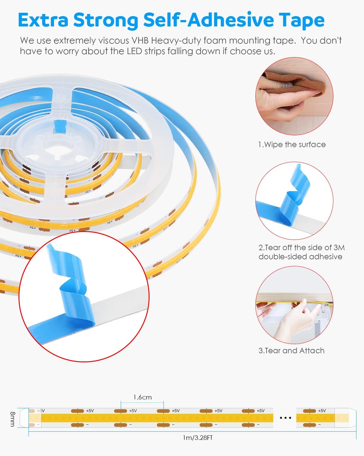 Aclorol_USB_COB_LED_Strip_Lights_Warm_White_Led_TV_Backlight_5V_1M_3.28FT_320Leds_3000K_CRI85+_COB_Flexible_Lights_with_1M_USB_Powered_for_Bedroom_Under_Cabinet_Kitchen_DIY_Lighting_Project