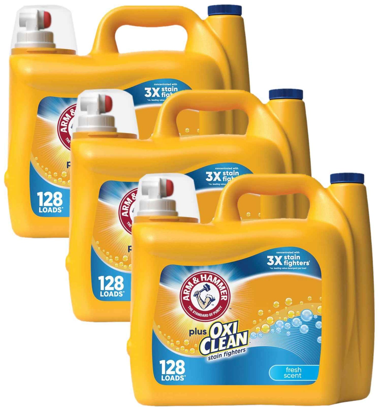 ARM & HAMMER Plus OxiClean Ultra Stain Fighters Liquid Laundry Detergent, Stain Remover for Clothes