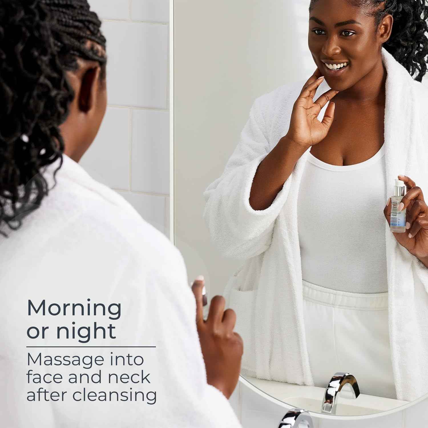Eucerin Immersive Hydration Smoothing Face Serum, Ultra-Lightweight Hyaluronic Acid Serum Reduces the Look of Fine Lines and Wrinkles, 1 Fl Oz Bottle