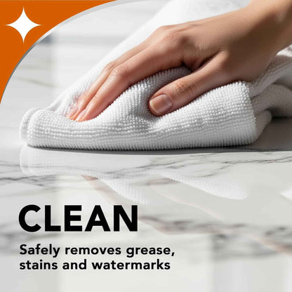 Weiman Granite and Stone Cleaner 3-in-1, Removes Grease, Stains & Watermarks, Streak-Free Formula with Stain Shield Technology, Safe on Marble, Quartz, Tile, Granite, Quartzite & Slate