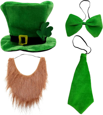 CreepyParty_St._Patrick's_Day_Party_Costume_Suit_Hat,_Bow,_Bow_Tie,_Beard,_Scarf_(Hat,_Beard,_Tie,_Bow_tie)