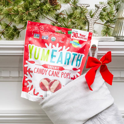 YumEarth_Organic_Candy_Cane_Lollipops_-_Individually_Wrapped_Peppermint_Pops_-_Dye_Free,_Allergy_Friendly,_Non_GMO,_Gluten_Free,_Vegan_-_30_Count_(Pack_of_1)