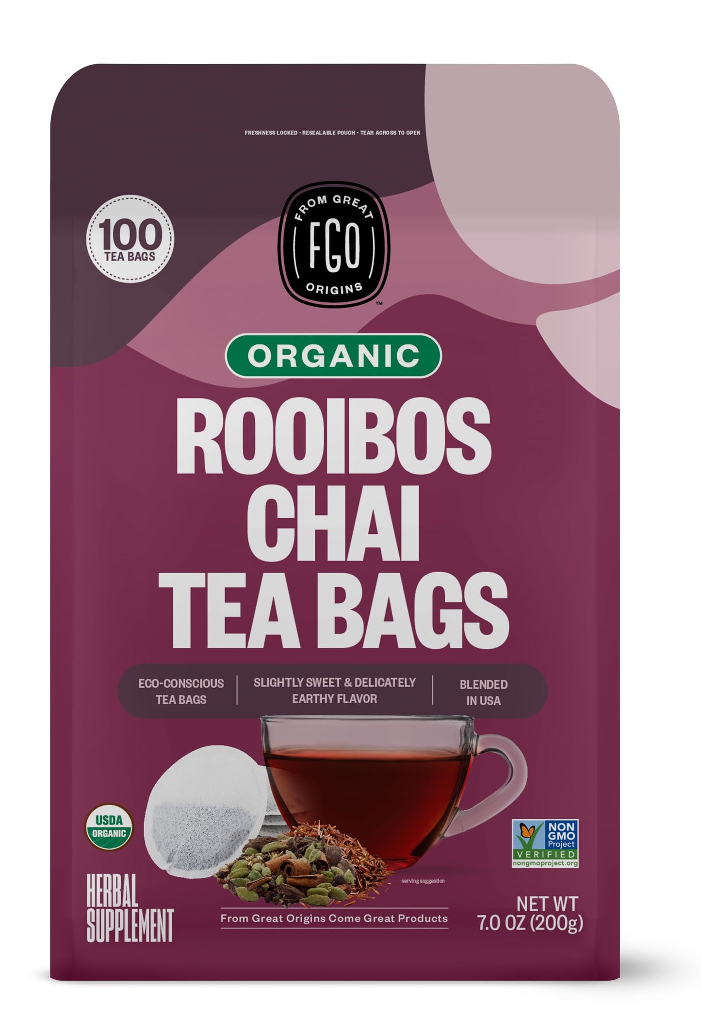 Rooibos Chai - 100 Count (Pack of 1)