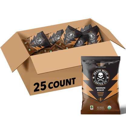 Death Wish Coffee, Organic and Fair Trade Ground Coffee, 16 oz