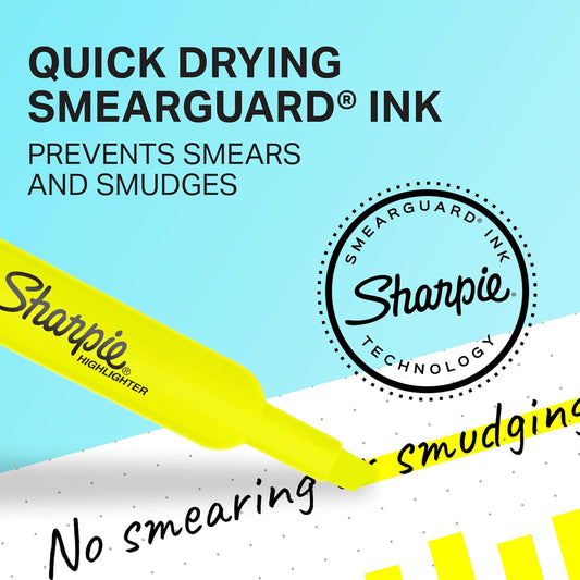 Sharpie_Tank_Highlighters,_Chisel_Tip,_Fluorescent_Yellow,_12_Count