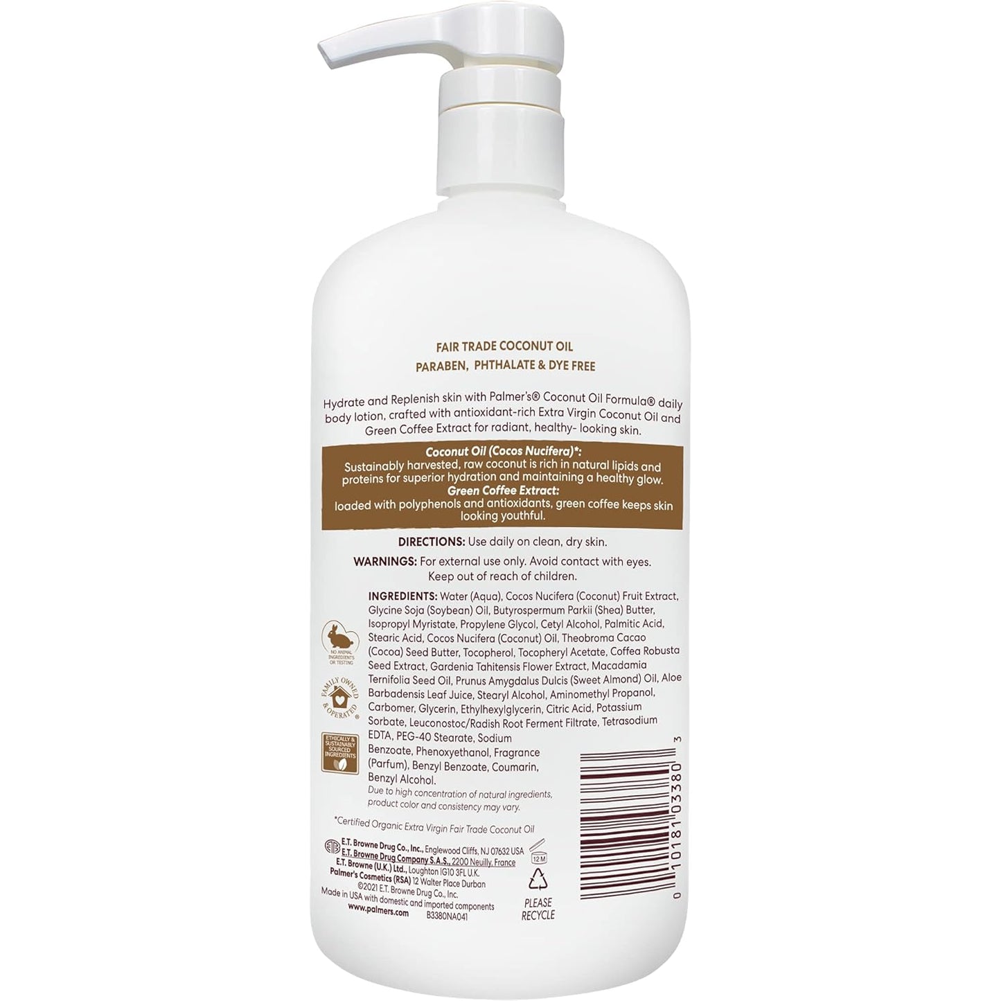 Palmer's_Coconut_Oil_Formula_Body_Lotion_for_Dry_Skin,_Hand_&_Body_Moisturizer_with_Green_Coffee_Extract_&_Vitamin_E,_Value_Size_Pump_Bottle,_33.8_Fl_Oz_(Pack_of_1)