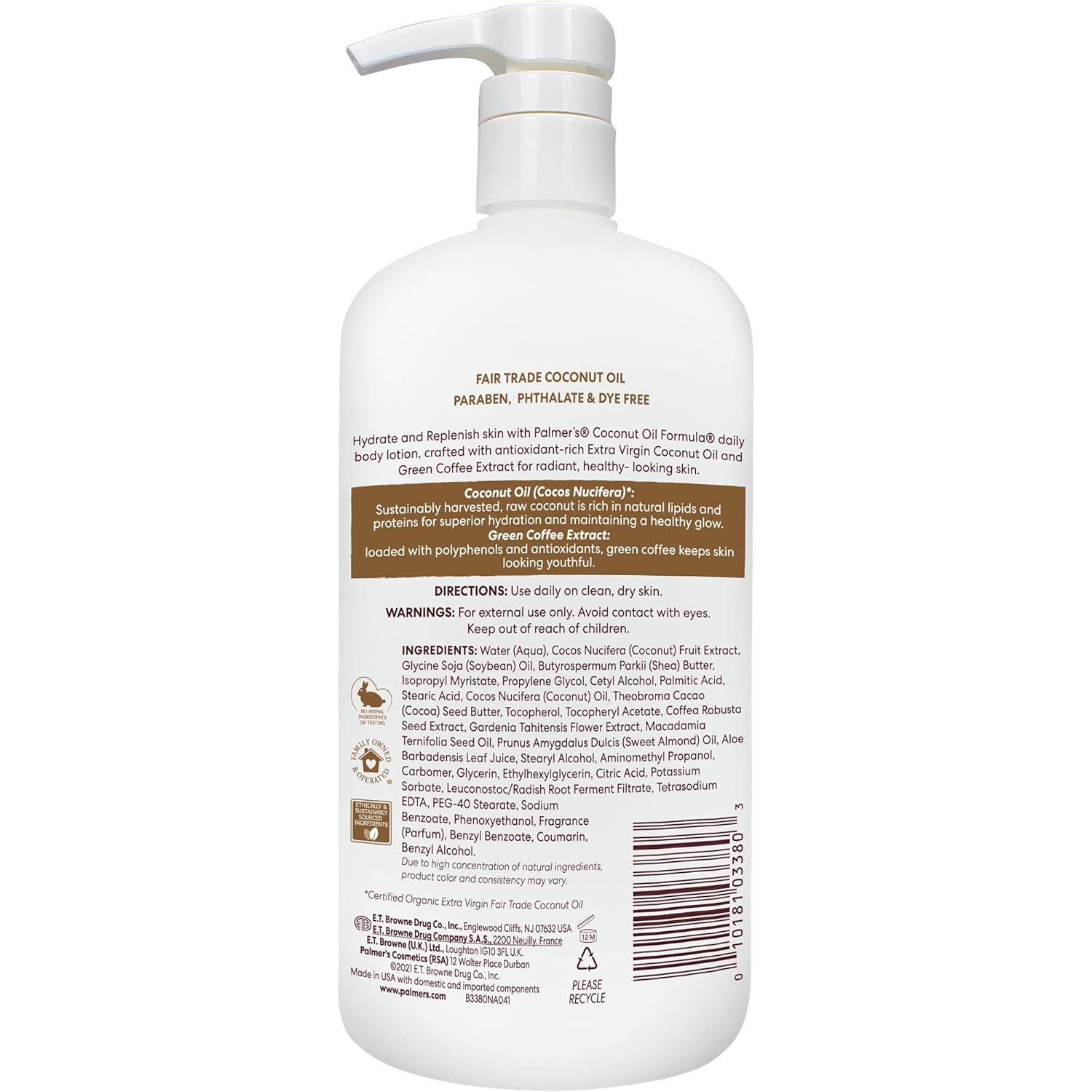 Palmer's_Coconut_Oil_Formula_Body_Lotion_for_Dry_Skin,_Hand_&_Body_Moisturizer_with_Green_Coffee_Extract_&_Vitamin_E,_Value_Size_Pump_Bottle,_33.8_Fl_Oz_(Pack_of_1)