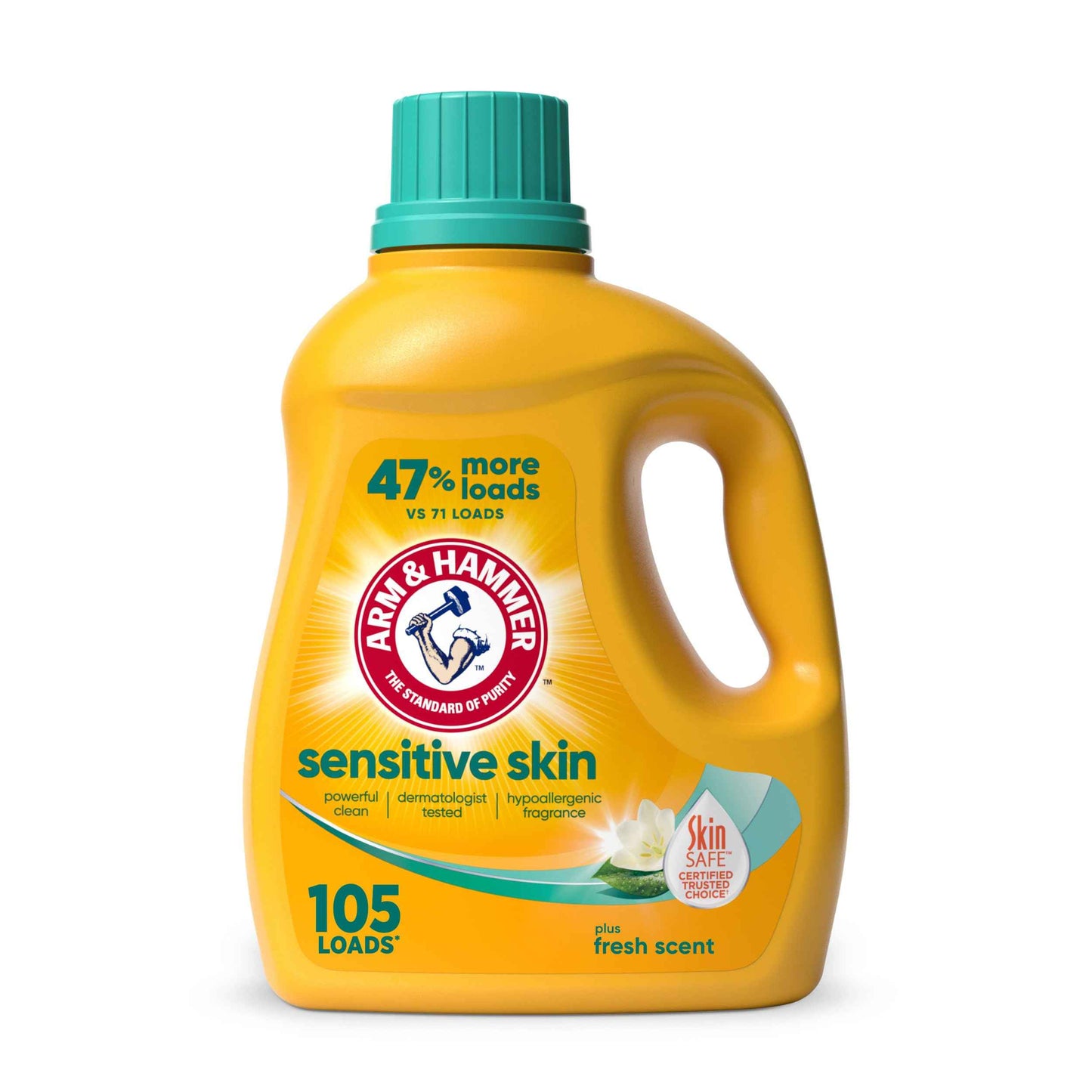 ARM & HAMMER Sensitive Skin Liquid Laundry Detergent, Fresh Scent
