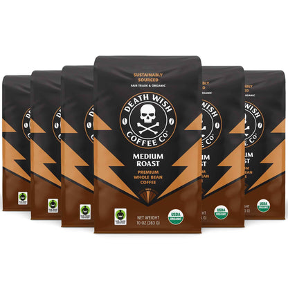Death Wish Coffee, Organic and Fair Trade Whole Bean Coffee