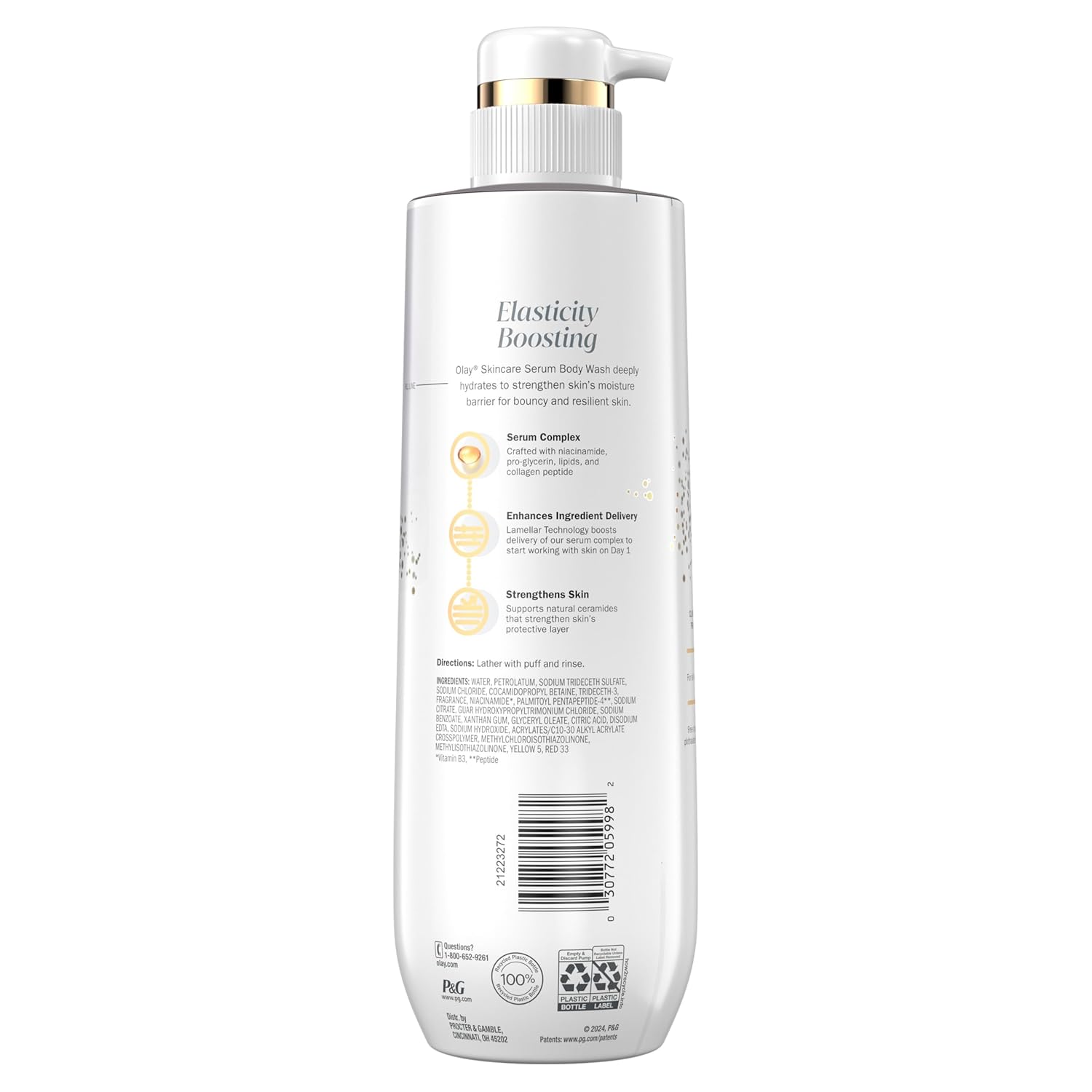 Olay_Body_Wash_for_Women,_Elasticity_Boosting,_Collagen_Peptide_Serum_Complex,_Renews_Moisture,_Free_of_Parabens_&_Phthalates,_Vitamin_B3_Lameller_Technology,_For_All_Skin_Types,_20_fl_oz_(Pack_of_4)
