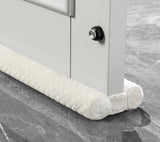 Premium Velvet Under Door Draft Stopper, 30'' to 36'' Adjustable Gap Filler, Double-Sided Windproof Seal, Easy Install to Block Noise, Cold Air, Light, Dust, and Drafts