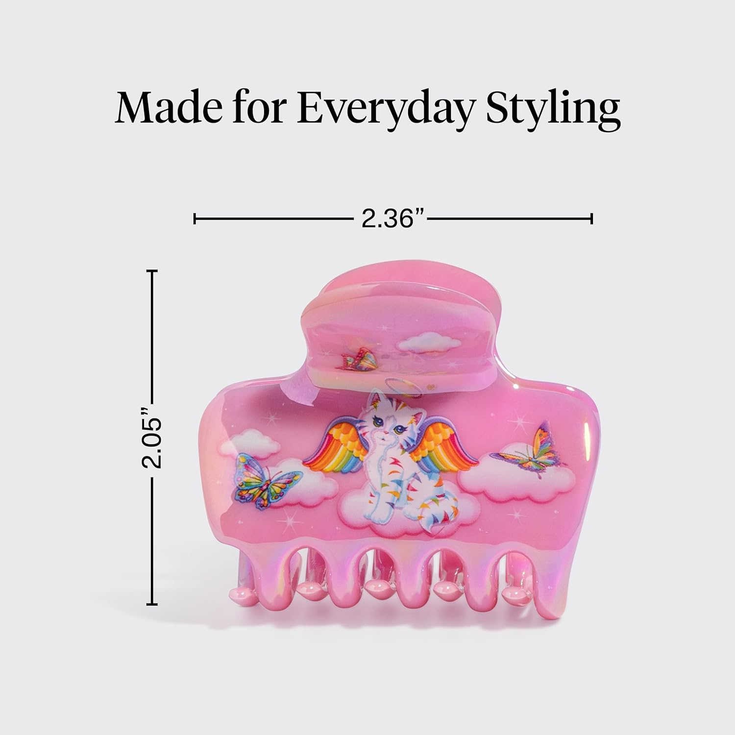 Lisa_Frank_x_Kitsch_Medium_Cloud_Hair_Clip_for_Women_-_Lightweight_&_Sturdy_Claw_Clip_with_Rounded_Edges_for_Comfortable_Hold,_Ideal_for_Half-Up_Hairstyles_&_Low_Buns_-_Angel_Kitty