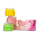 W7 Sweet Dreams Lip Care Trio - 3 Piece Gift Set - Overnight Lip Mask, Lip Balm & Lip Scrub - Blueberry