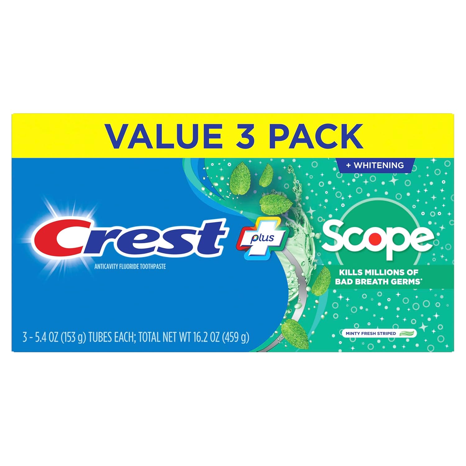 Crest_+_Scope_Whitening_Toothpaste_-_Pack_of_3,_5.4_Oz_Tubes_-_Anticavity_Fluoride_Toothpaste,_Fresh_Breath,_Kills_Germs_-_Tartar_Protection,_Enamel_Protection_-_Minty_Fresh_Flavor