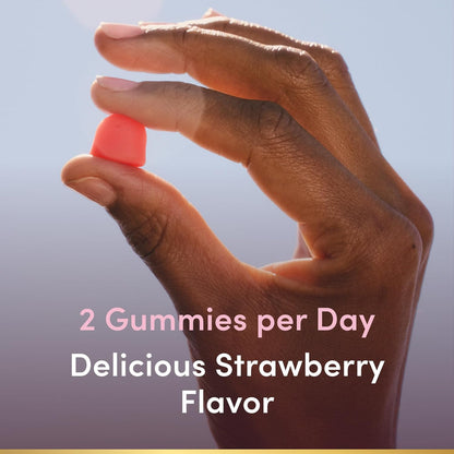 Nature's_Bounty_Optimal_Solutions_Hair,_Skin_&_Nails_Vitamin_Gummies_with_Biotin,_2500_mcg,_Strawberry,_80_Count,_40_Total_Servings