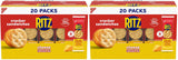 RITZ Cheese Sandwich Crackers, Lunch Snacks, 20 Snack Packs (6 Crackers Per Pack)