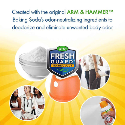 Arm & Hammer Invisible Body Powder Spray, Clear Talc-Free Body Odor & Sweat Control For Men & Women, Spray Body Powder For Women And Men, Arm And Hammer Body Spray Powder, 7 Oz