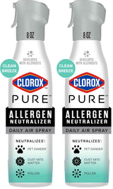 Clorox PURE Allergen Neutralizer Daily Air Spray, Clean Breeze, 8 Ounces