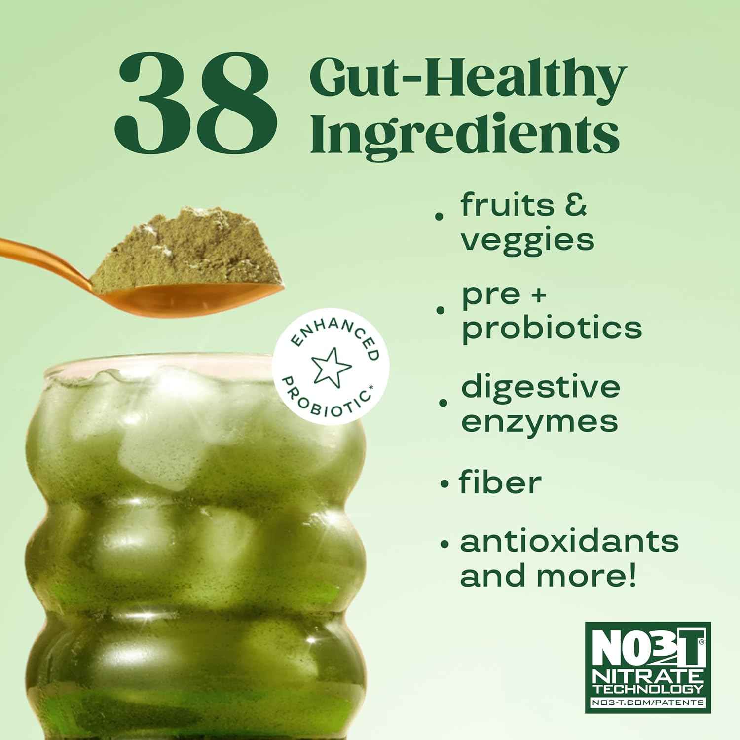 Bloom Nutrition Superfood Greens Powder, Digestive Enzymes with Probiotics and Prebiotics, Gut Health, Bloating Relief for Women, Chlorella, Green Juice Mix with Beet Root Powder