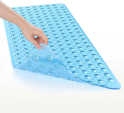 AmazerBath Shower Mat Non Slip 40 x 16 Inches, Bathtub Mat Shower Stall Mats with Suction Cups and Drain Holes, Non Slip Bath Mat for Tub for Elderly & Kids