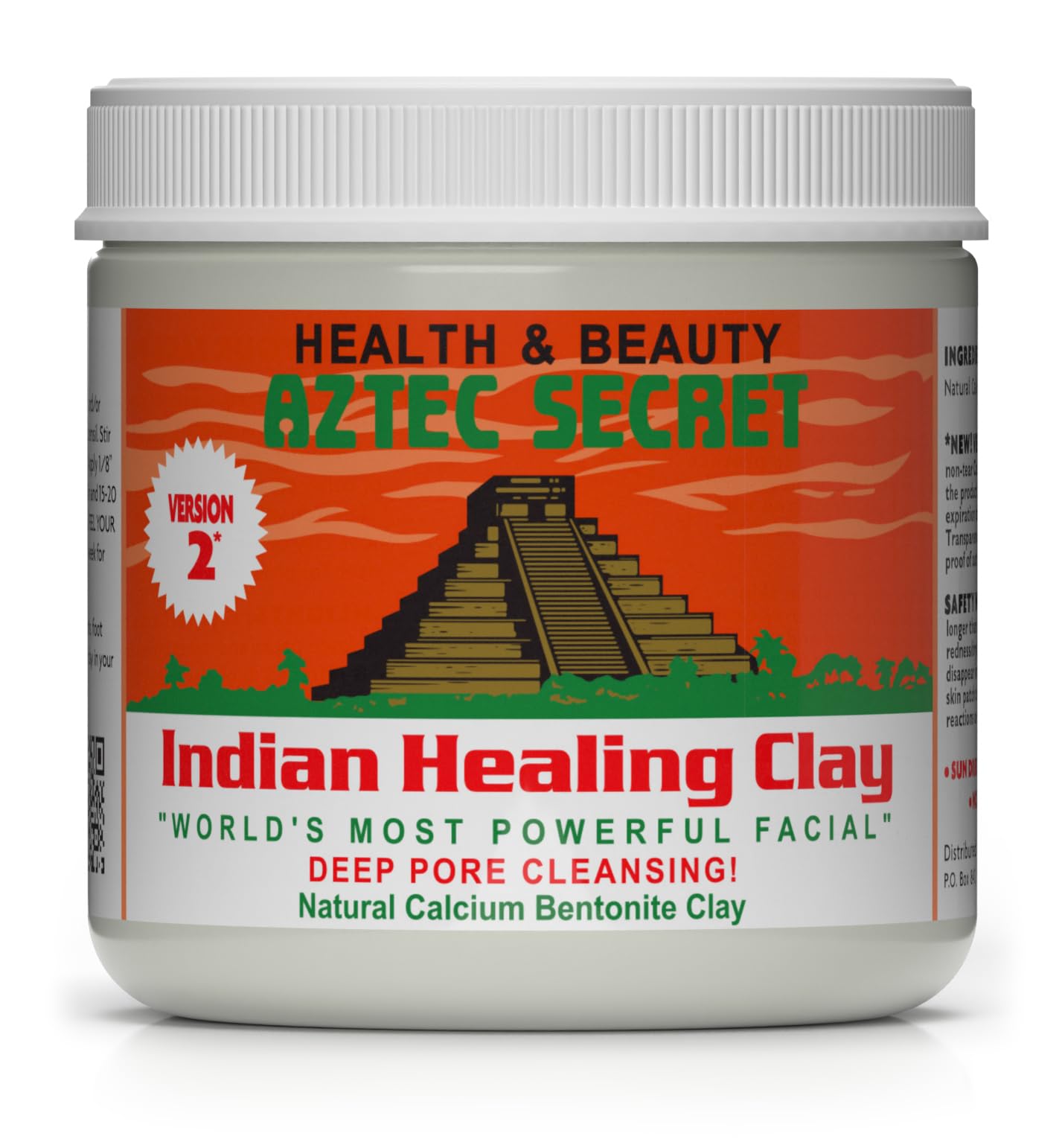 Aztec Secret– Indian Healing Clay 16 Oz – Deep Pore Cleansing Facial &amp;amp; Body Mask – The Original 100% Natural Calcium Bentonite Clay – New Version 2