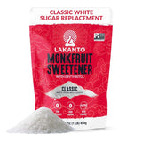 Lakanto Classic Monk Fruit Sweetener with Erythritol - White Sugar Substitute, Zero Calorie, Keto Diet Friendly, Zero Net Carbs, Baking, Extract, Sugar Replacement (Classic White - 8.29 oz)