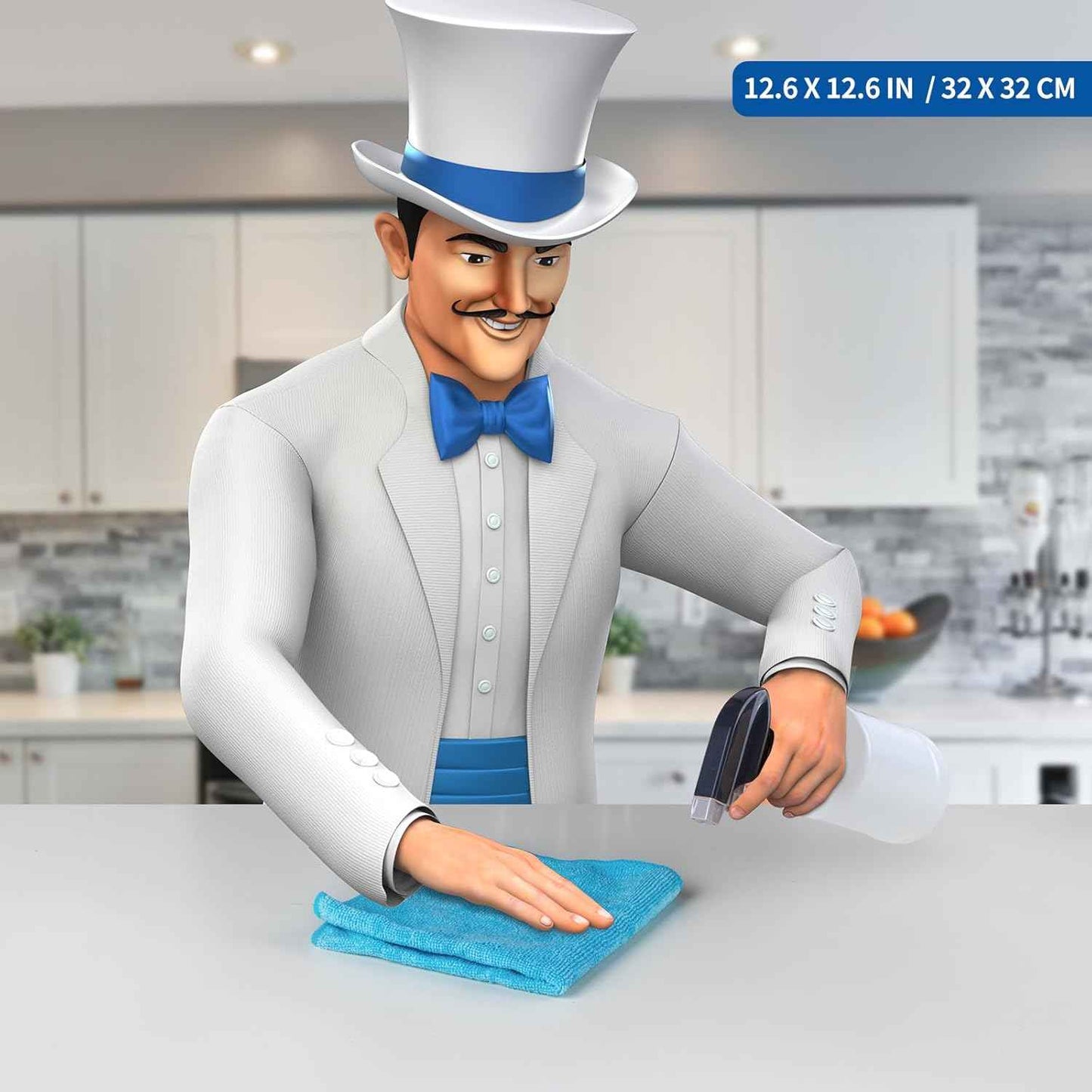 MR.SIGA Microfiber Cleaning Cloth, Pack of 24, Size:12.6" x 12.6"