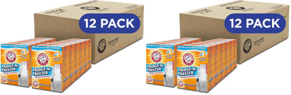 Arm & Hammer Baking Soda Fridge-n-Freezer Odor Absorber, Orange 14 oz