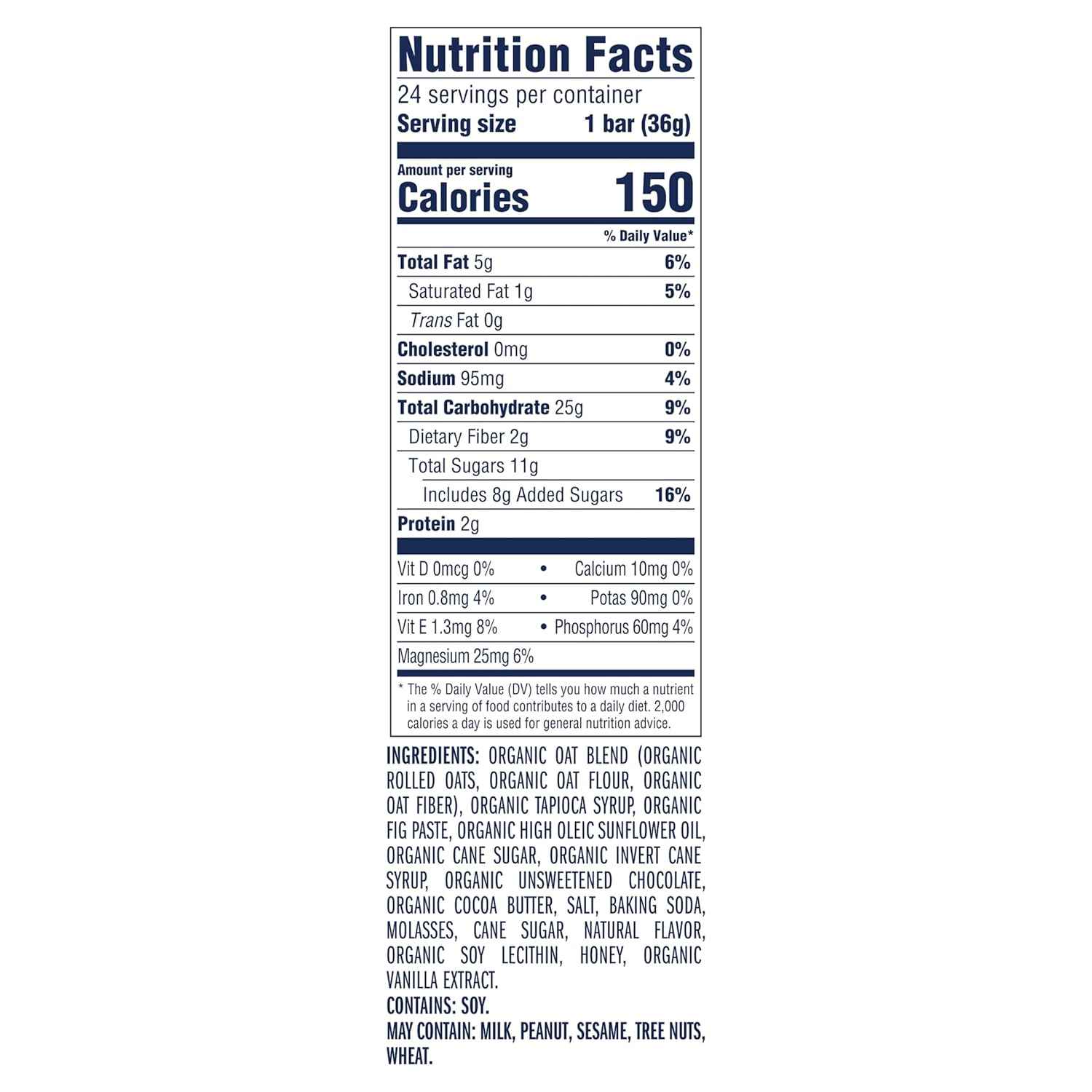 Zbar - Chocolate Chip - Soft-Baked Energy Snack Bars - Non-GMO - 12g Whole Grains - USDA Organic Granola Bars (24 Pack)