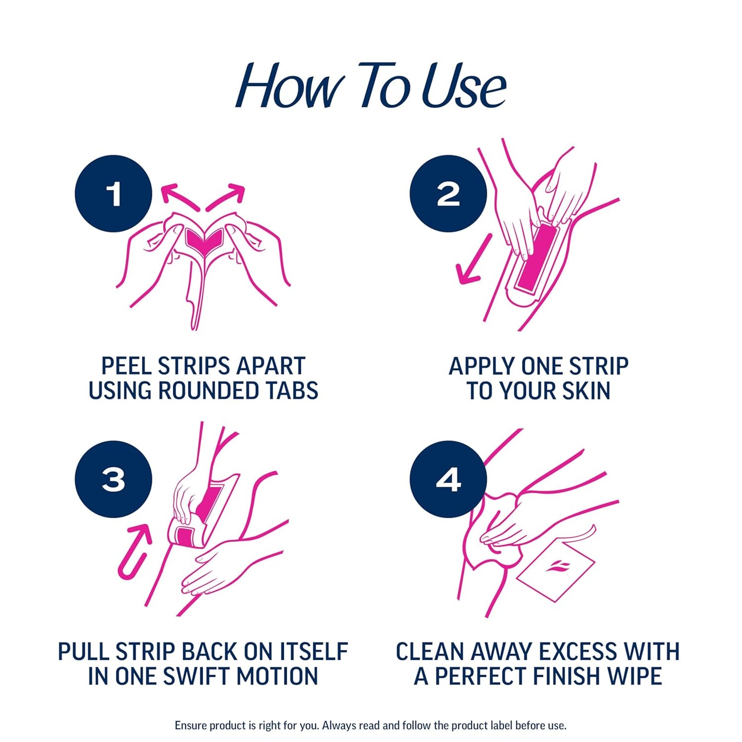 VEET_Ready-To-Use_Waxing_Kit_For_Women,_Wax_Strips_For_Body_Hair_Removal,_Wax_Kit_For_Legs_and_Body,_Personal_Care_Product,_Hair_Remover,_40ct_Waxing_Strips_(20_Double-Sided),_4ct_Body_Wipes