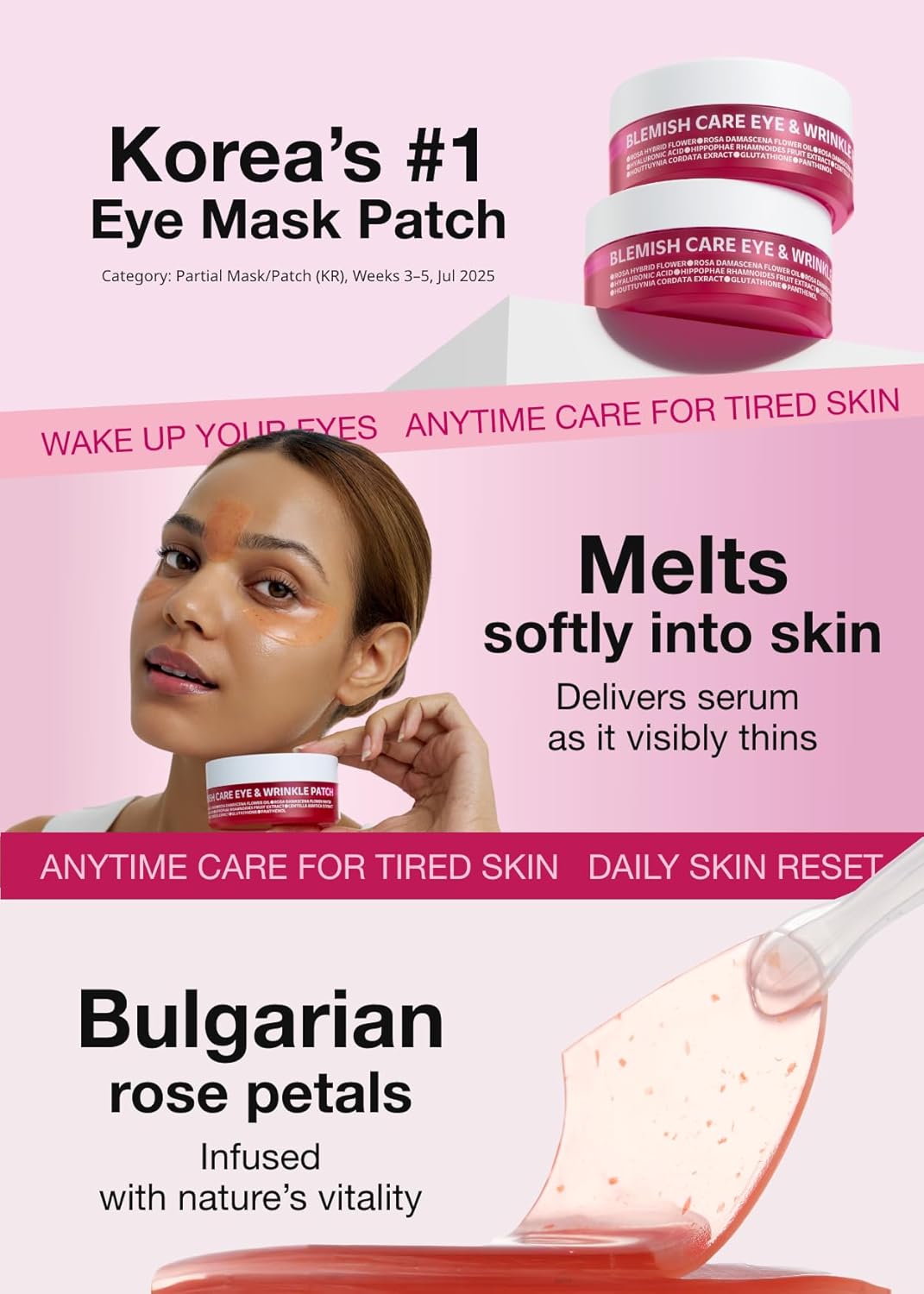 ISOI_Blemish_Care_Under_Eye_Patch_for_Dark_Circles,_Puffiness_and_Wrinkles,_Hydrating_Gel_Eye_Masks_with_Hyaluronic_Acid_&_Bulgarian_Rose_Oil,_Korean_Skin_Care_(90_pcs,_3.17_oz)