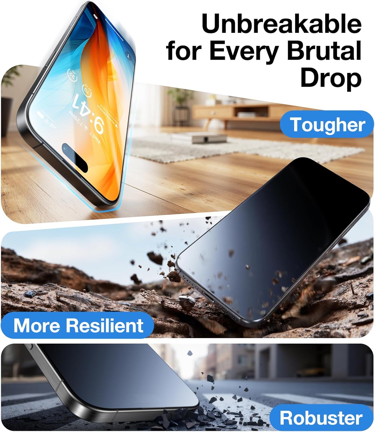 UltraGlass_UNBREAK_TOP_9H+_Armor_for_iPhone_17_Pro_Max_Screen_Protector_[NO.1_Military_Grade_Shatterproof]_Screen_Protector_17_Pro_Max_Tempered_Glass_17_ProMax,_Longest_Durable,_Full_Coverage,_2_Pack
