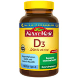 Vitamin D3 1000 IU (25 mcg), Dietary Supplement for Bone, Teeth, Muscle and Immune Health Support, 300 Softgels, 300 Day Supply