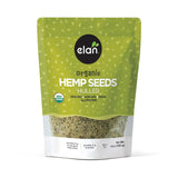Elan Organic Hulled Hemp Seeds, 5.8 oz, Shelled Hemp Seeds, Raw Hemp Hearts, No Additives, Non-GMO, Vegan, Gluten-Free, Source of Omega-3 & Omega-6, High in Protein