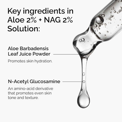 The Ordinary Aloe 2% + NAG 2% Solution, Soothes Skin and Targets Post-Acne Marks, 1 Fl Oz